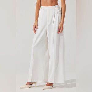 Astr the Label Milani Linen Wide-Leg Trousers
